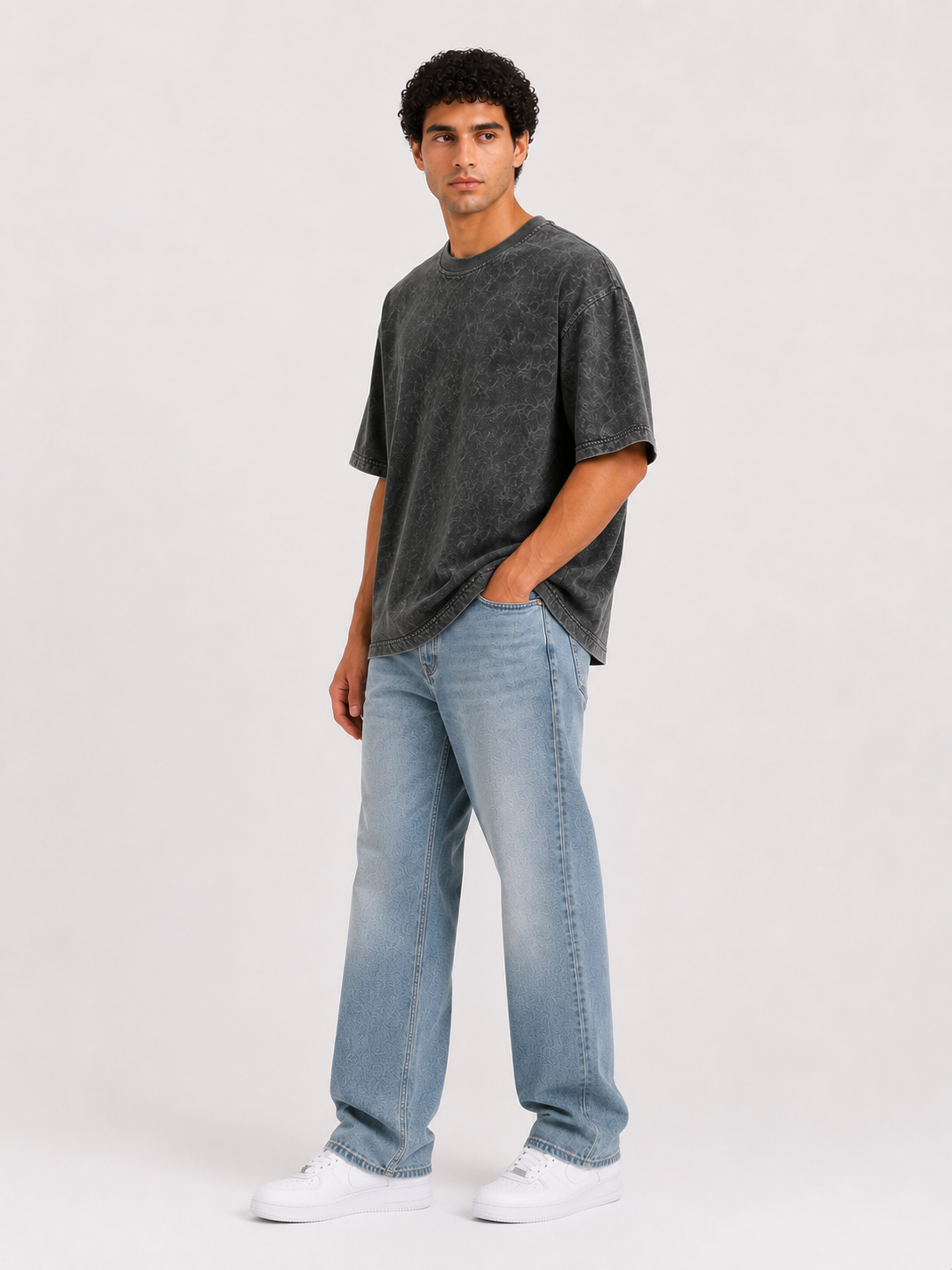 men dark grey acid wash oversized t shirt men dark grey acid wash oversized t shirt