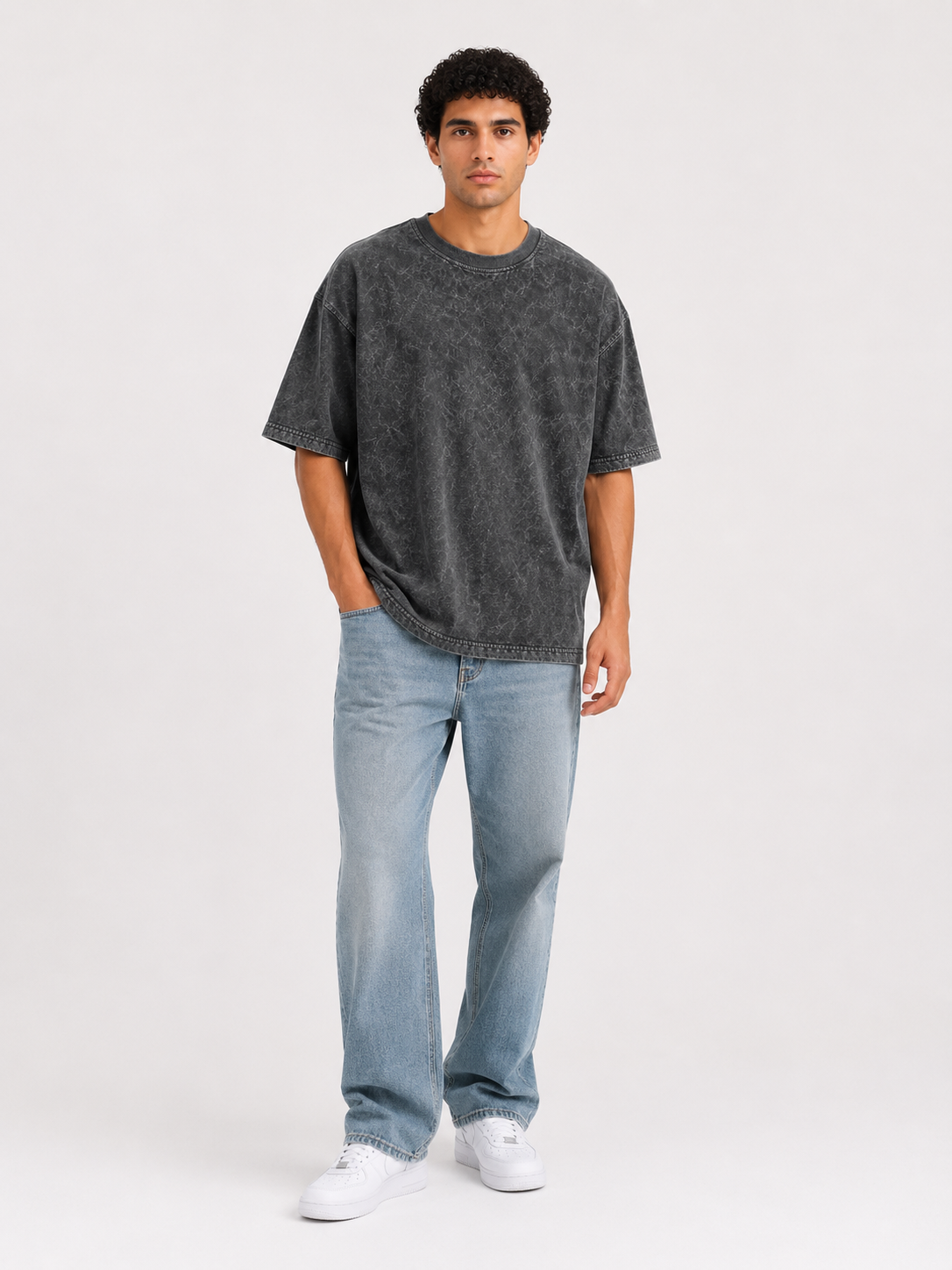 men dark grey acid wash oversized t shirt men dark grey acid wash oversized t shirt
