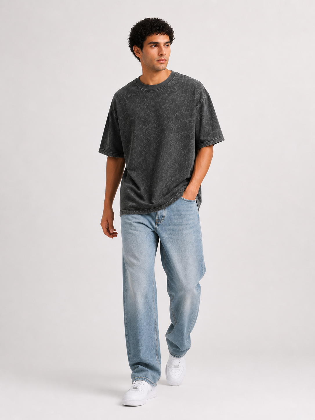 men dark grey acid wash oversized t shirt men dark grey acid wash oversized t shirt