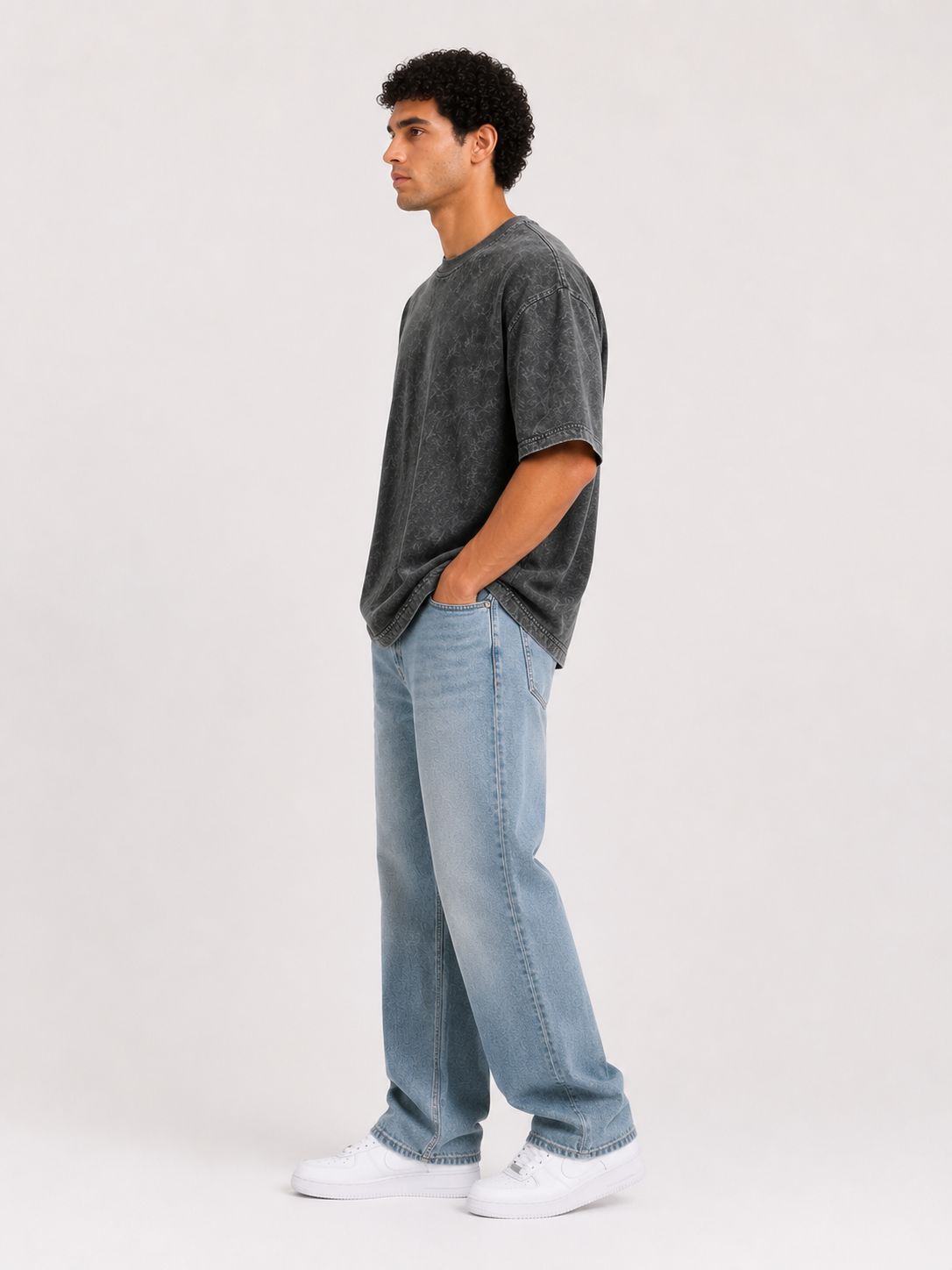 men dark grey acid wash oversized t shirt men dark grey acid wash oversized t shirt