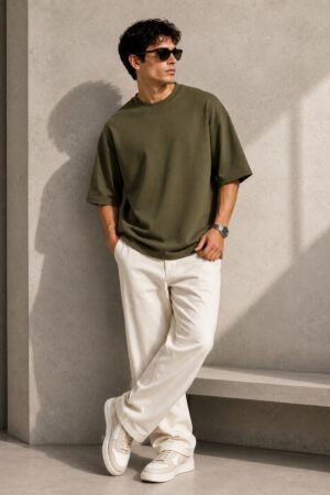 sage 240gsm oversized t shirt