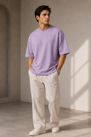 lavender 240gsm oversized t shirt