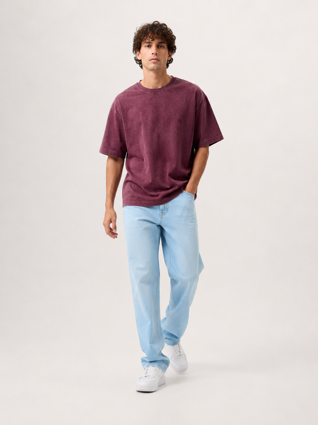 men maroon acid wash oversized t shirt men maroon acid wash oversized t shirt