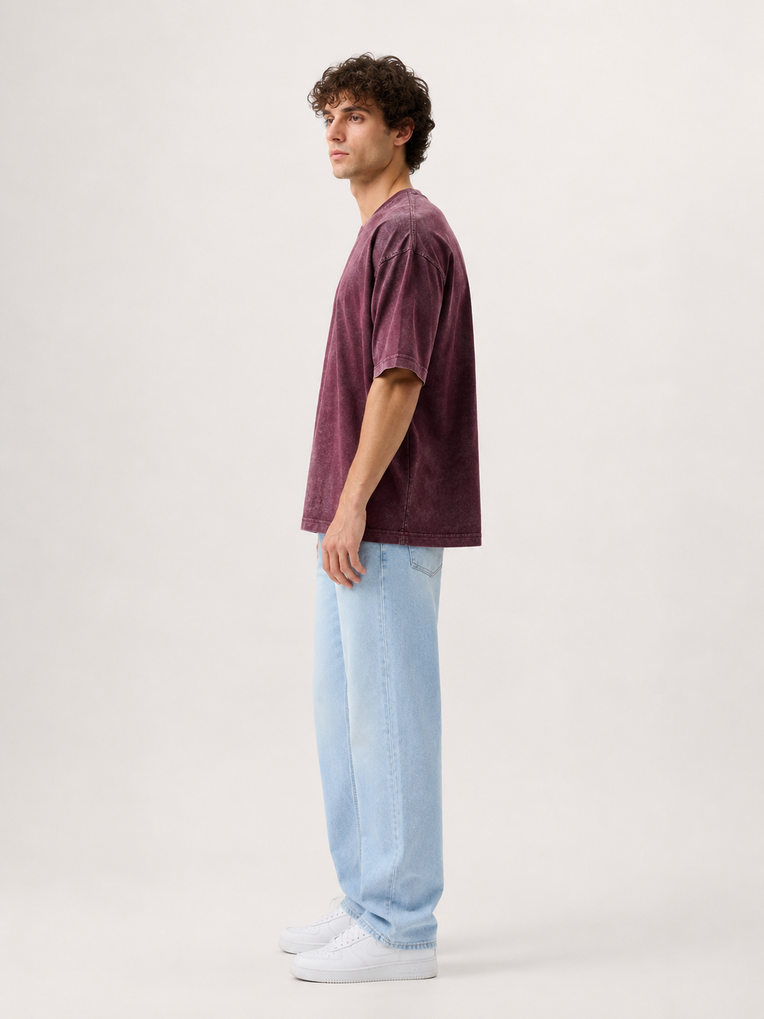 men maroon acid wash oversized t shirt men maroon acid wash oversized t shirt