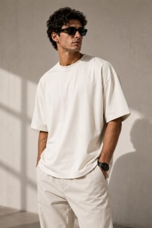 Home off white 240gsm oversized t shirt